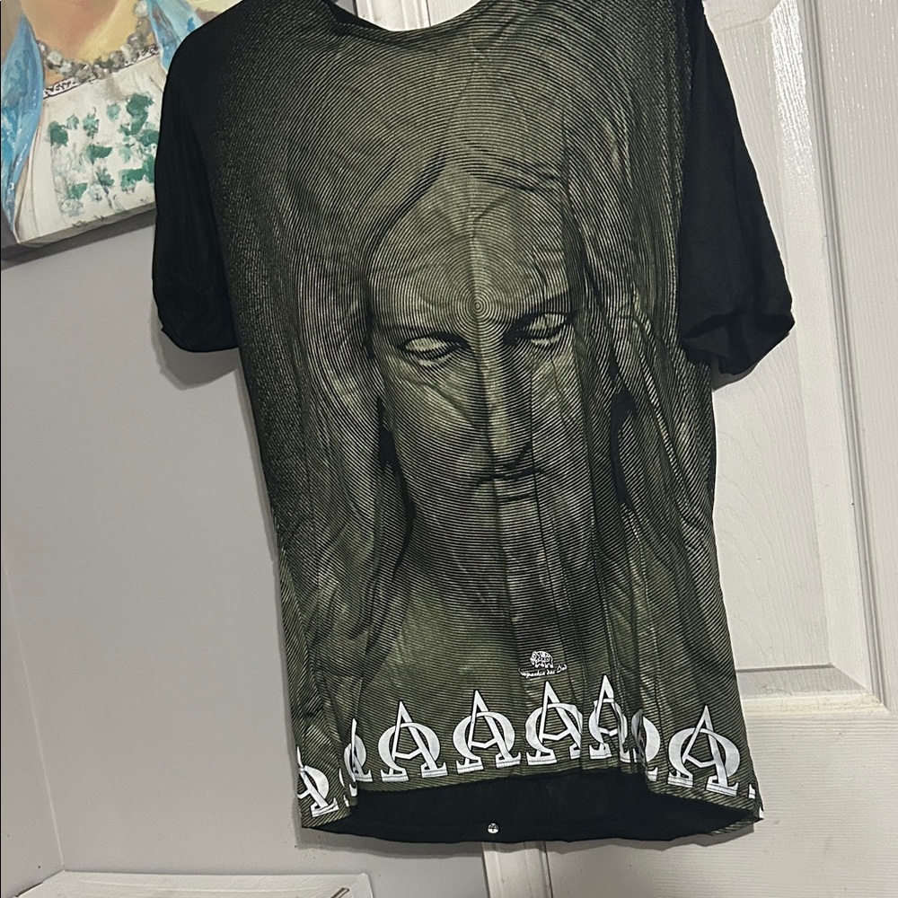 Black and Olive Graphic Men's Tee
